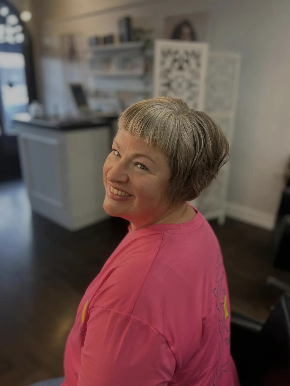 Happy client with a fresh silver crop